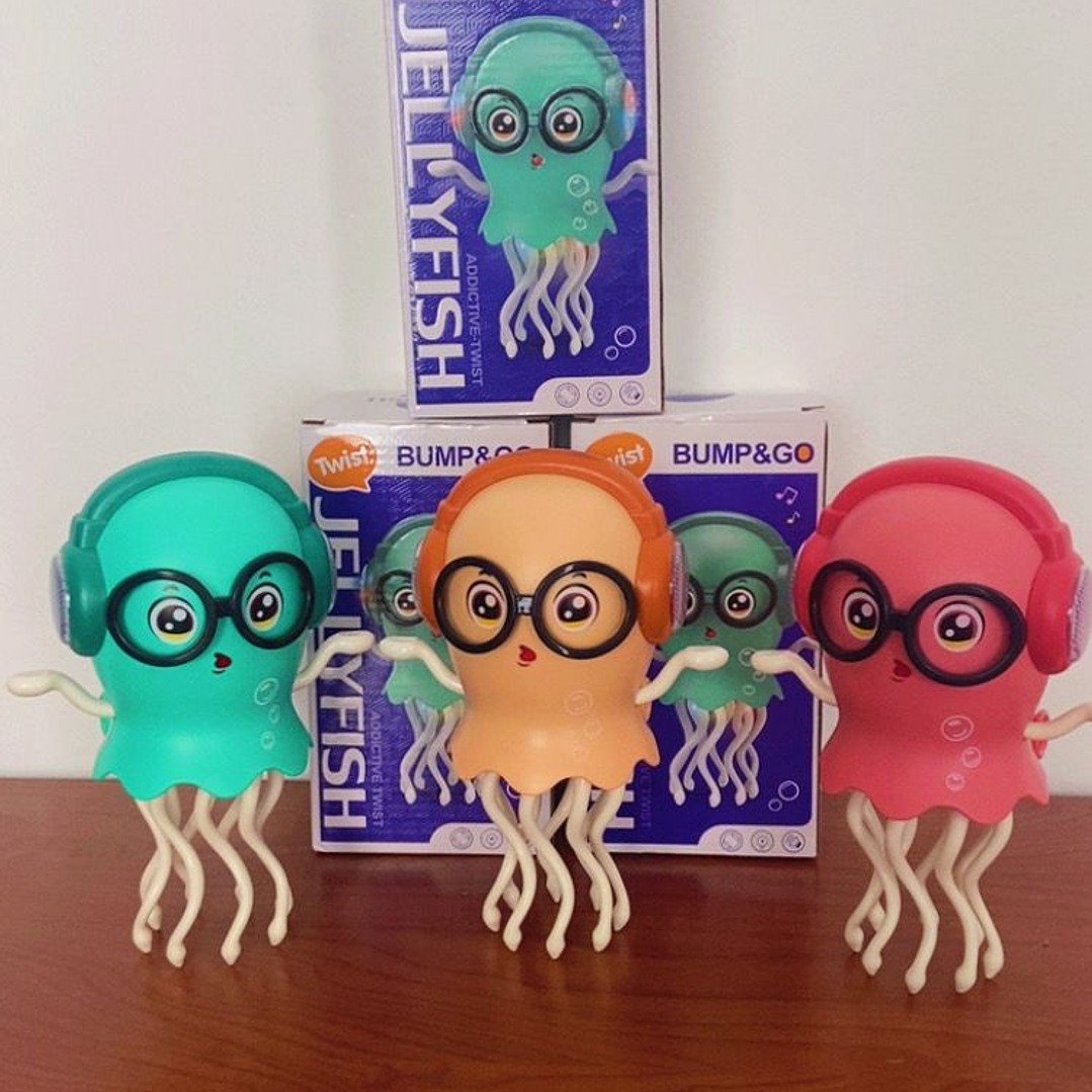 Juguete Pulpo Bailarín, con sus baterías incorporadas. Interactivo Musical Con Luces.  2