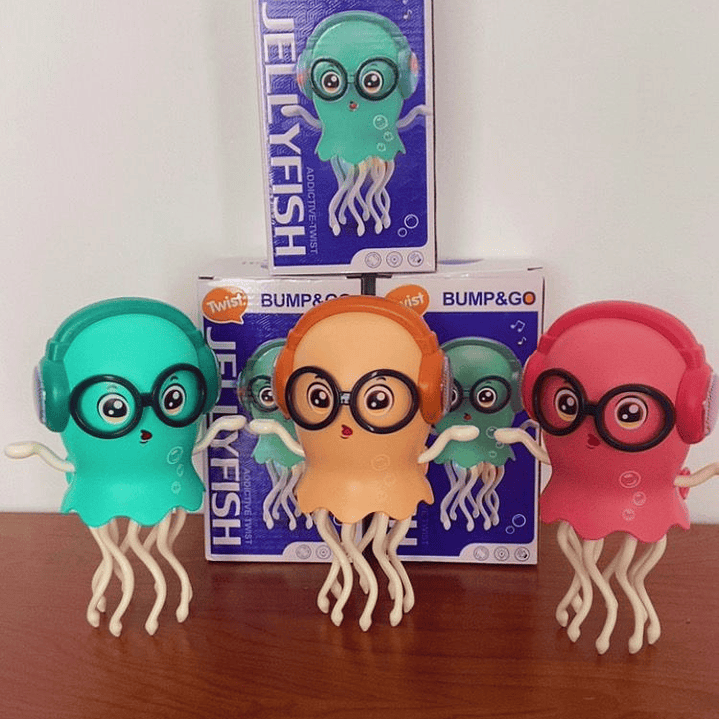 Juguete Pulpo Bailarín, con sus baterías incorporadas. Interactivo Musical Con Luces.  2