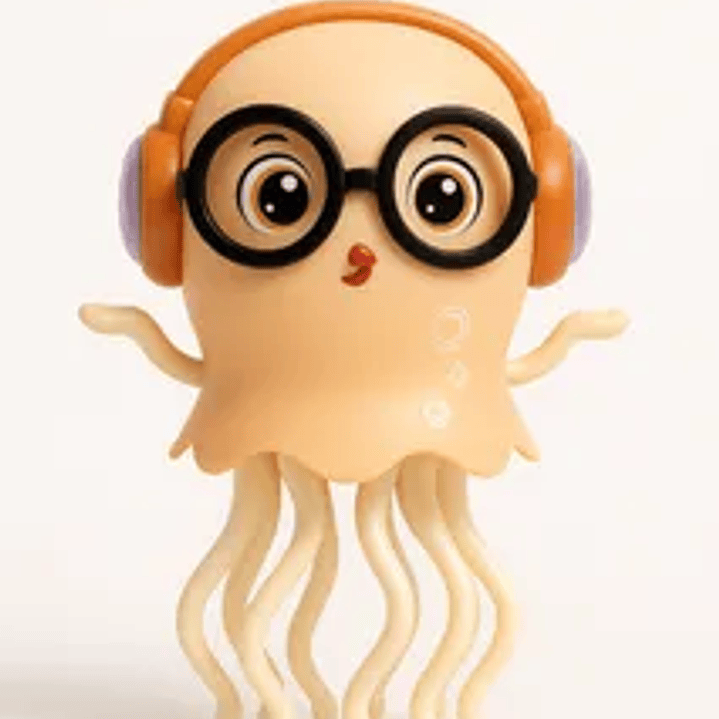 Juguete Pulpo Bailarín, con sus baterías incorporadas. Interactivo Musical Con Luces.  3