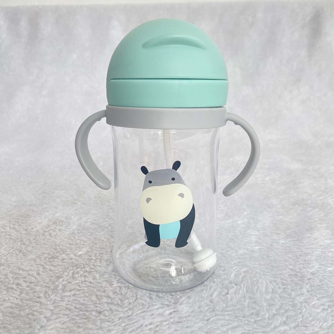 Taza De Agua Genérica Anticaída 350ml Para Bebés Ergonomico 4