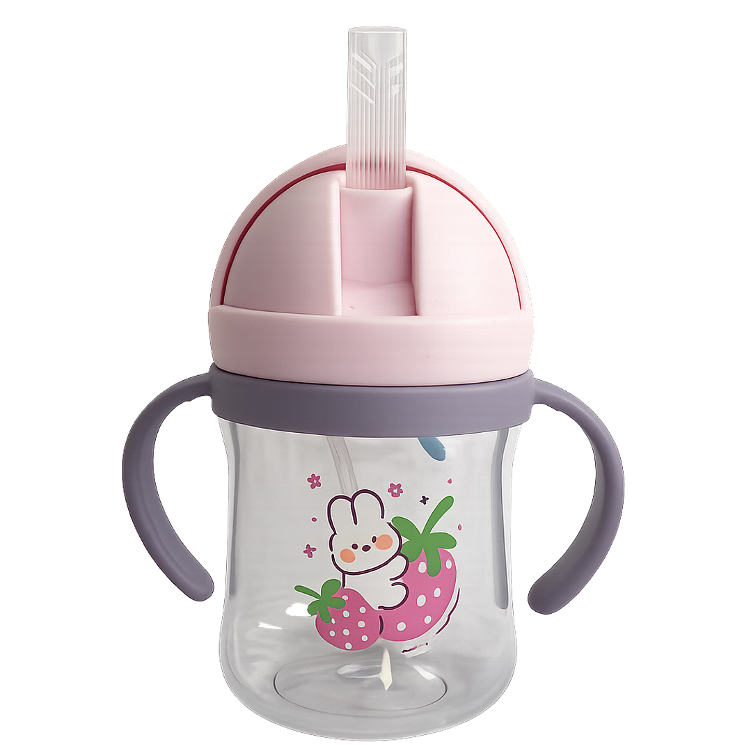 Taza De Agua Genérica Anticaída 250ml Para Bebés Ergonomico 3