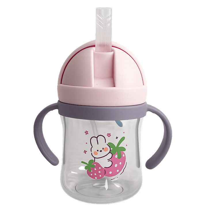 Taza De Agua Genérica Anticaída 250ml Para Bebés Ergonomico 3