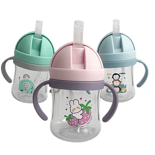 Taza De Agua Genérica Anticaída 250ml Para Bebés Ergonomico