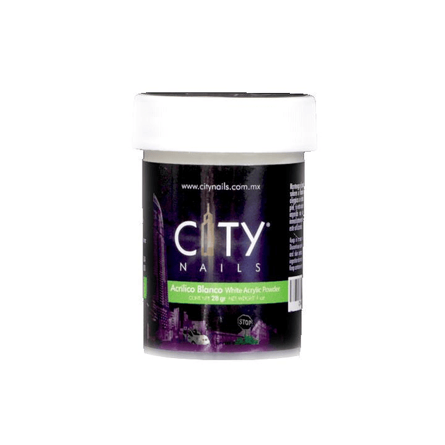 Acrílico city nail white 01 oz