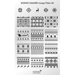 Plantilla diseño - square sq30- konad