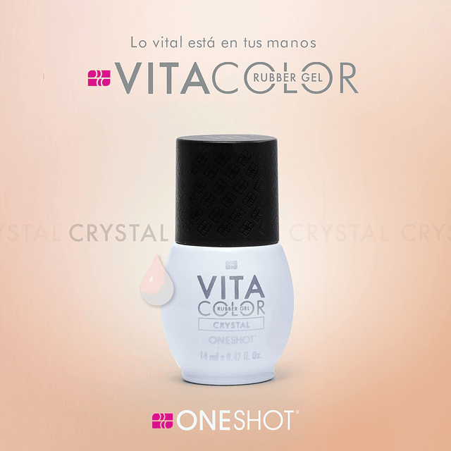 Laccover vita color crystal - one shot 14ml-nail factory