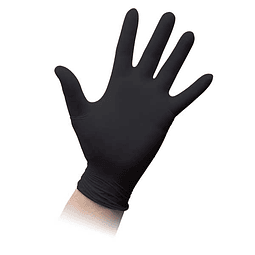 Guantes de nitrilo negro machtig (m) / Par