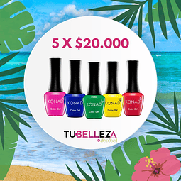 Pack esmaltes gel konad