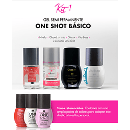 KIT 1- GEL SEMI PERMANENTE BÁSICO - ENAC