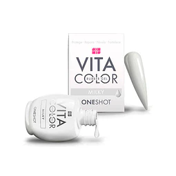 Laccover vita color milky - one shot 14ml-nail factory