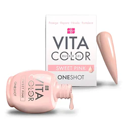 Laccover vita color sweet pink - one shot 14ml-nail factory