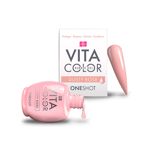 Laccover vita color dusty rose - one shot 14ml-nail factory