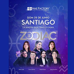 Evento ZODIAC 2026 · Santiago · Técnicas Comerciales de Manicure con 4 Máster Educadoras Internacionales