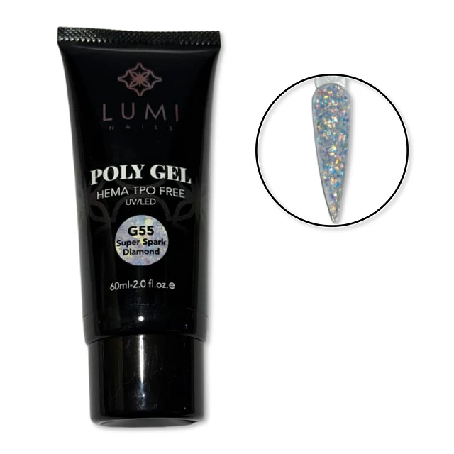 Polygel G55 Super Spark Diamond 60ml