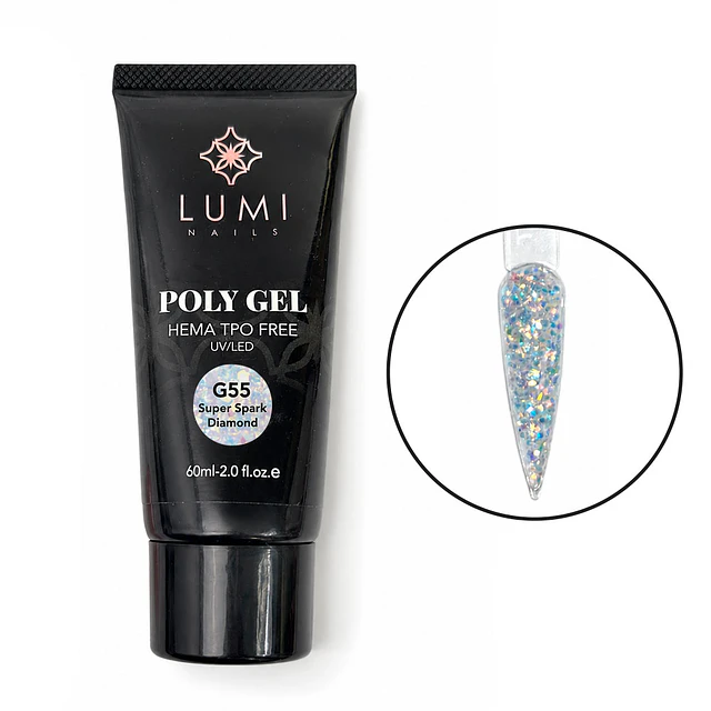 Polygel G55 Super Spark Diamond 60ml