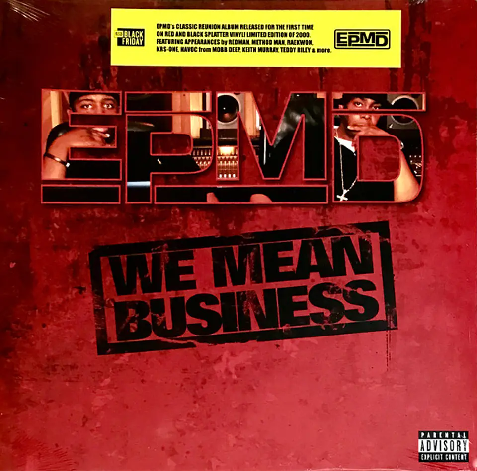 EPMD – We Mean Business | Vinilo LP | RSD Limited Edition Red & Black Splatter 1