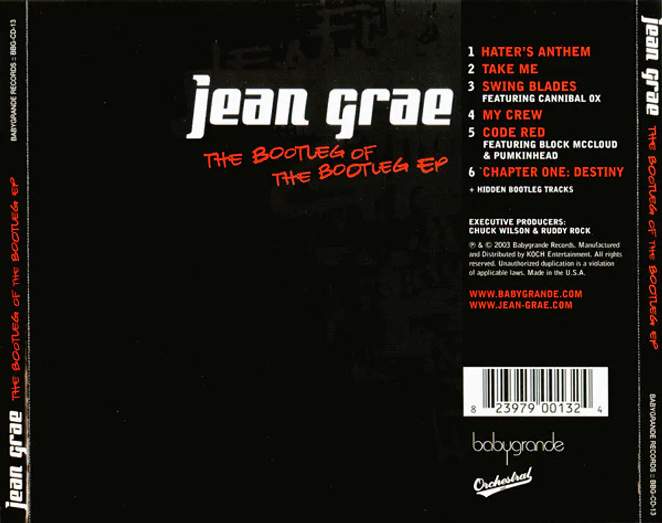Jean Grae – The Bootleg of the Bootleg EP CD 2