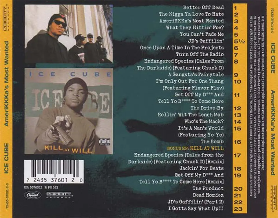 Ice Cube – AmeriKKKa's Most Wanted CD 2