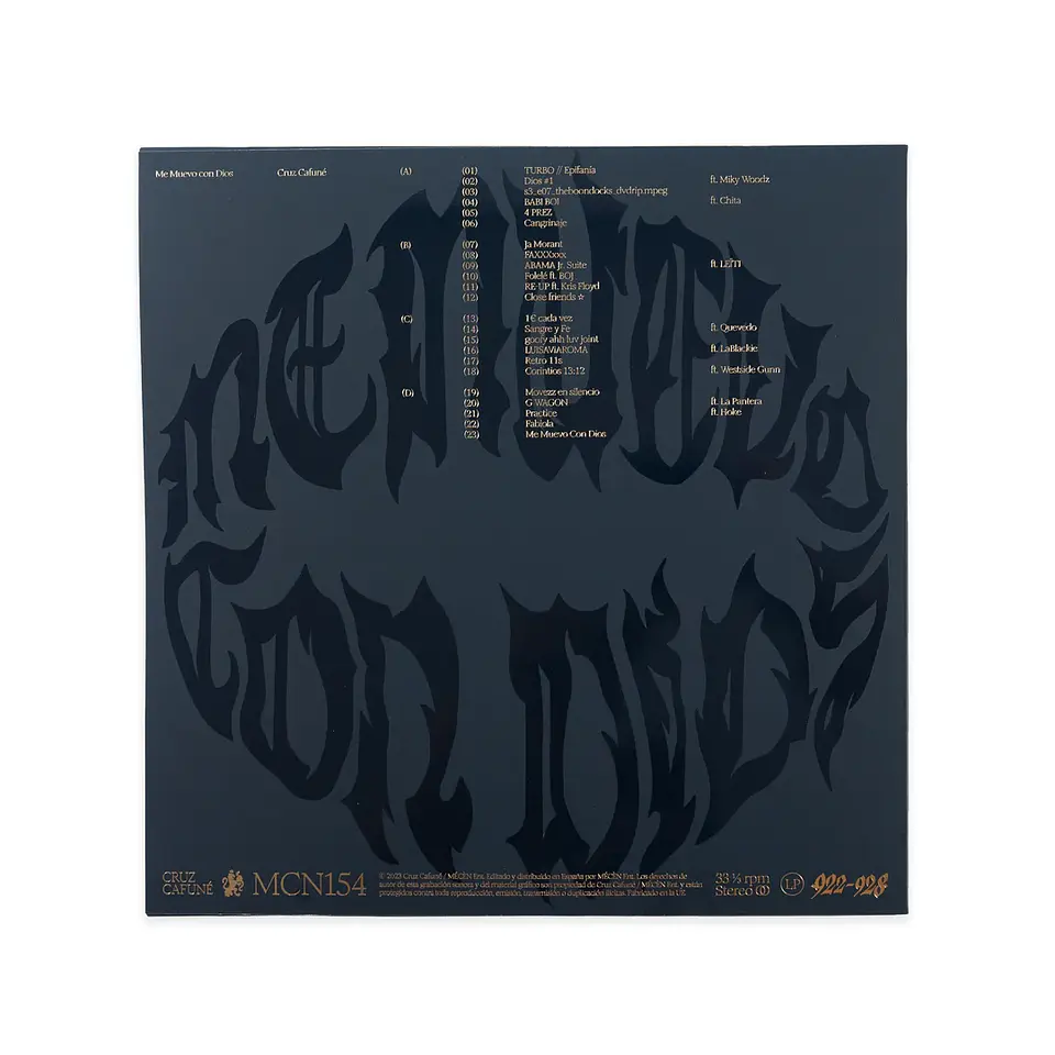 Cruz Cafuné – Me Muevo Con Dios Special Edition, Record Store Day (Black Edition). Vinilo Marble 4