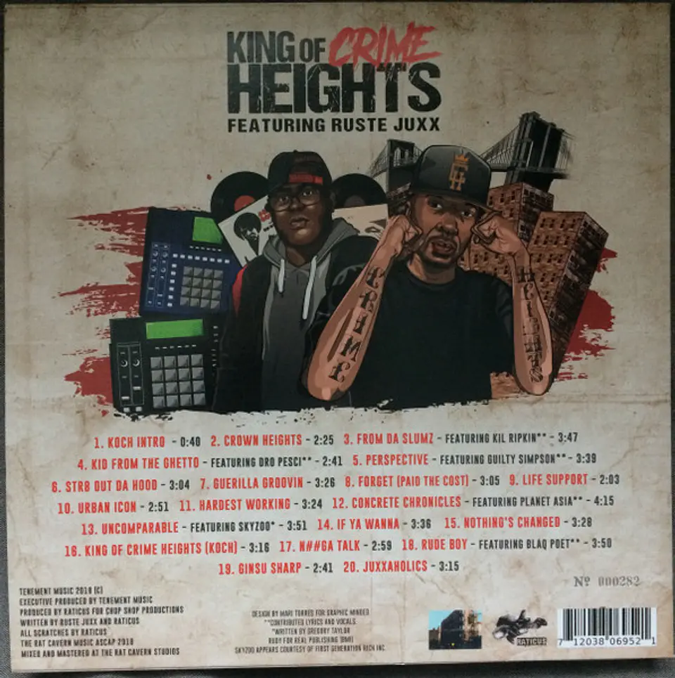 Ruste Juxx, Raticus – King Of Crime Heights Limited Edition, Numbered, Colored 2