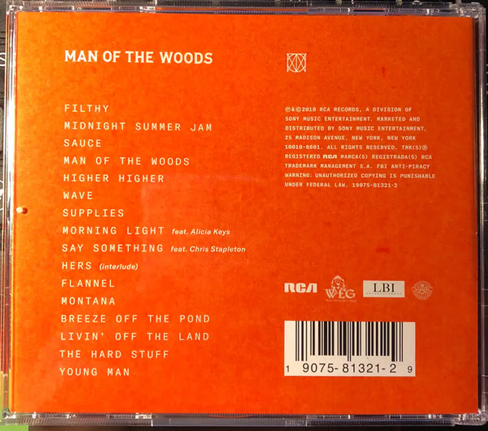 Justin Timberlake – Man Of The Woods CD 2