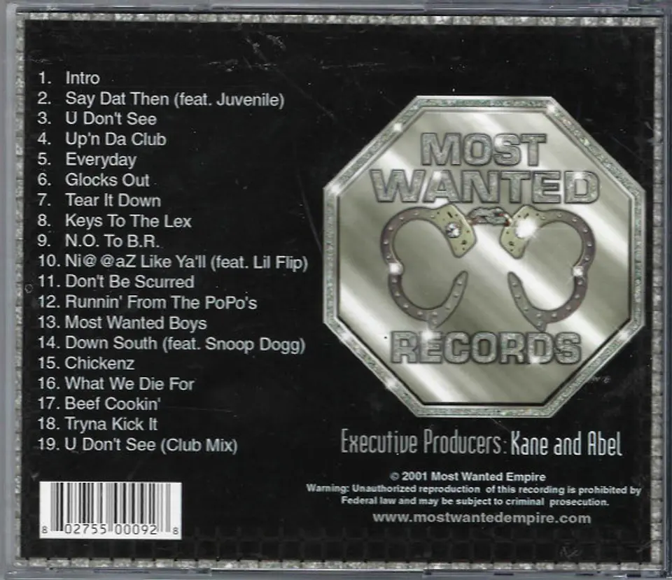 Kane & Abel Presents Most Wanted Boys – Down Bad CD 2