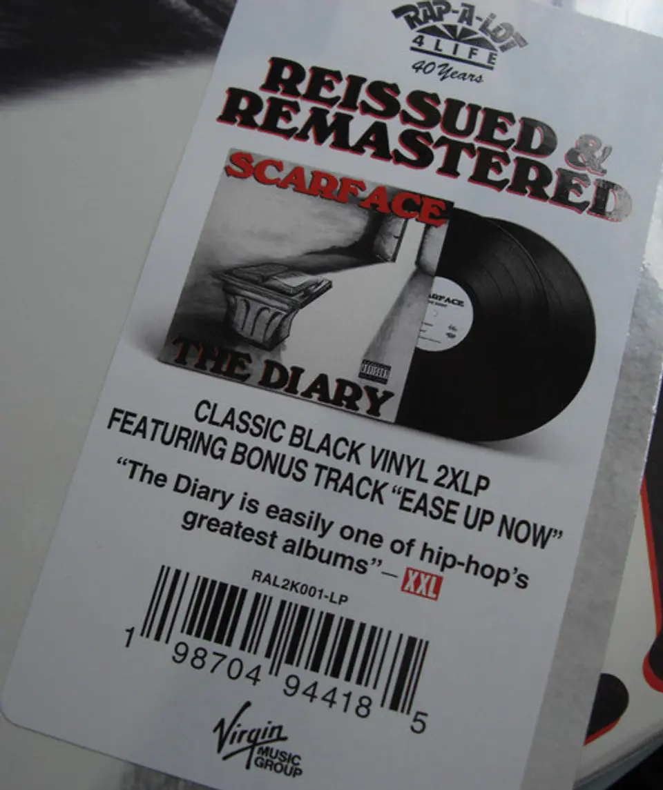 Scarface – The Diary | Vinilo 2LP Edición Limitada 2026 – Rap-A-Lot Records 3