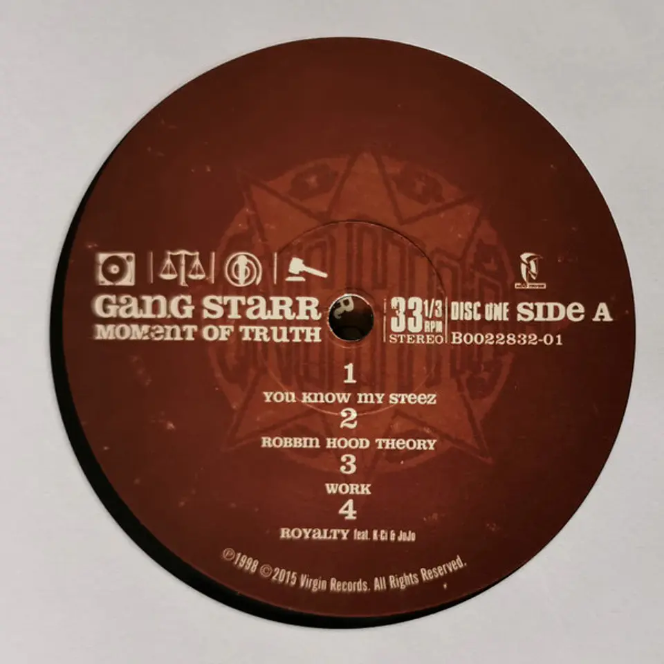 Gang Starr – Moment Of Truth | Reedición 3LP – Virgin / Noo Trybe Records 3