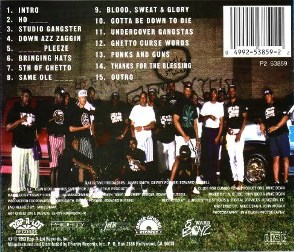 5th Ward Boyz | Ghetto Dope | CD | 2015 2