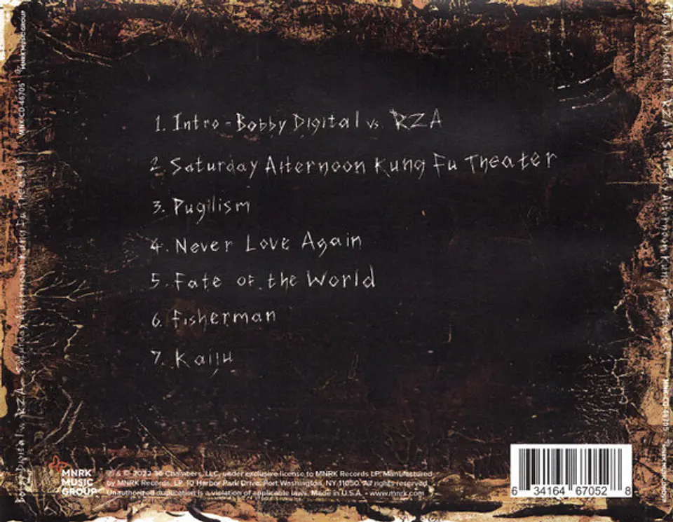 RZA Vs Bobby Digital | Saturday Afternoon Kung Fu Theater | Vinilo, LP, Álbum | 2022 2