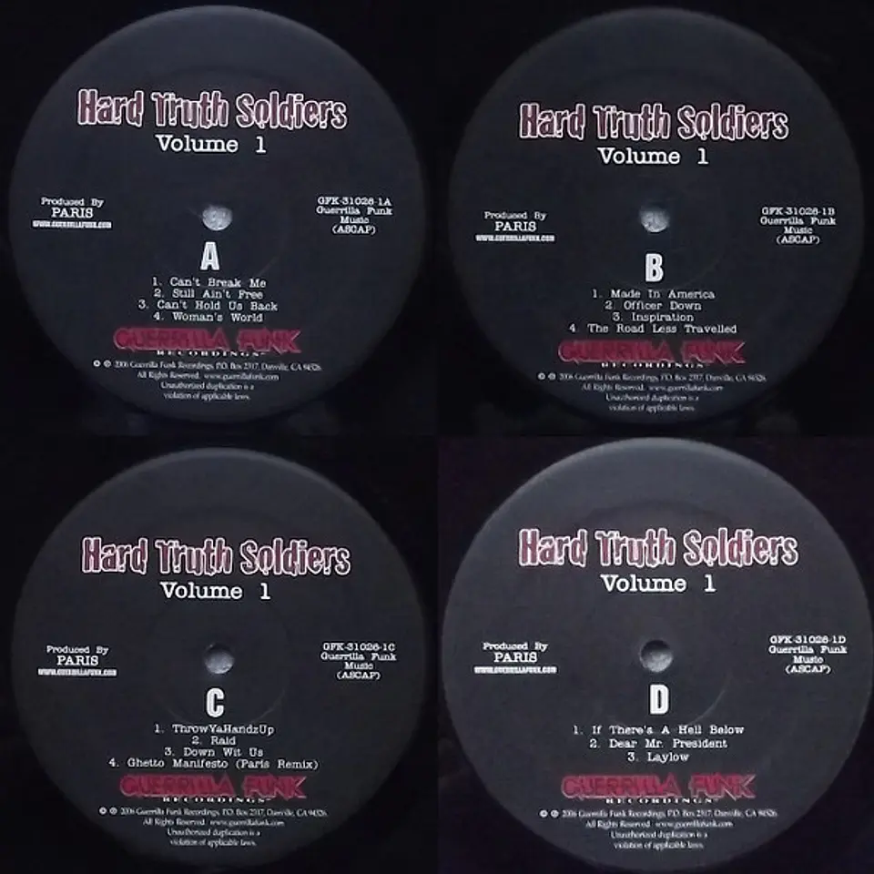 Various | Paris Present: Hard Truth Soldiers Volume 1 | 2LP | 2007 3
