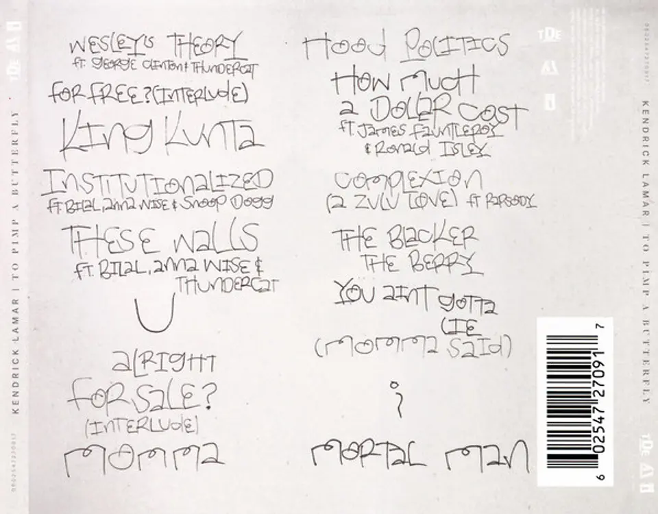 Kendrick Lamar | To Pimp A Butterfly | CD | 2015 2