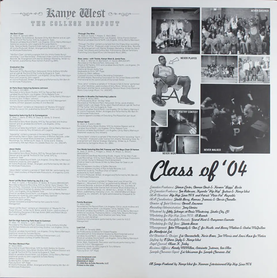 Kanye West | The College Dropout | Vinilo 2LP | 2004 3