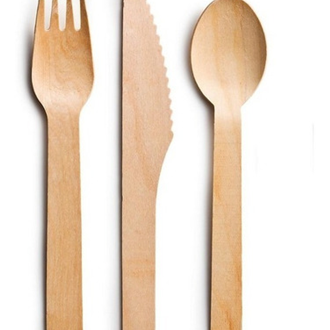 Set 18 Piezas Cubiertos Madera Ecologicos 1