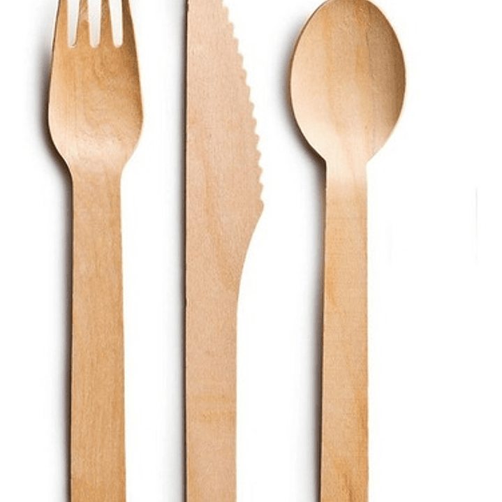 Set 18 Piezas Cubiertos Madera Ecologicos 1