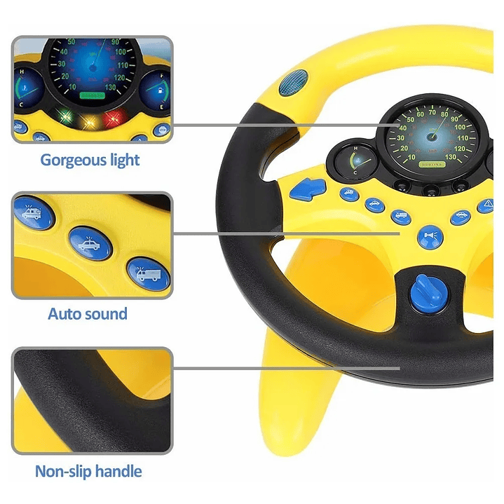Volante De Juguete Coches Simulador De Conducción 9