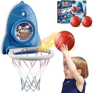 Rocket - Mini canasta de baloncesto para niños interior
