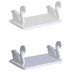 Repisa Flotante  Multipropósitos Blancas Premium- Cisnes