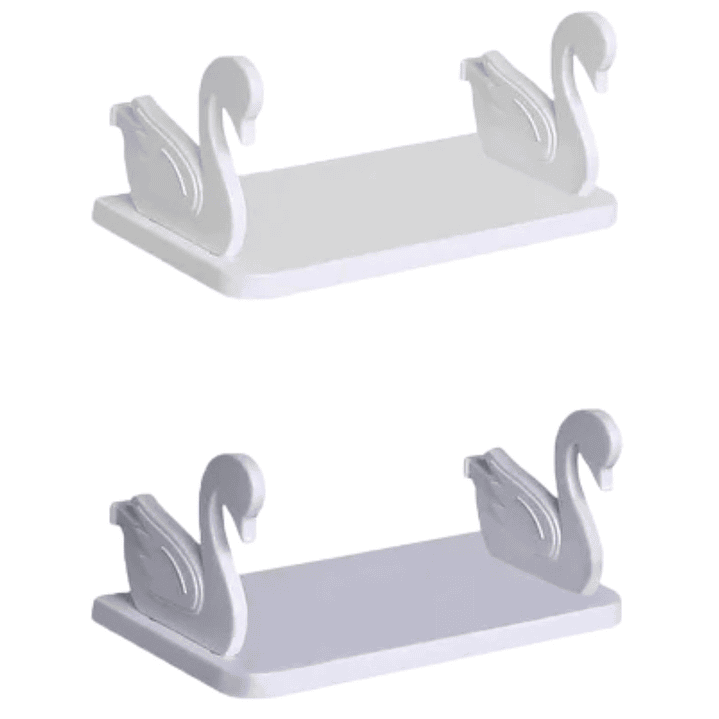 Repisa Flotante  Multipropósitos Blancas Premium- Cisnes 1