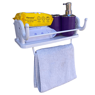 Repisa Flotante Multipropósito Toalla Diseño Elefante Blanco