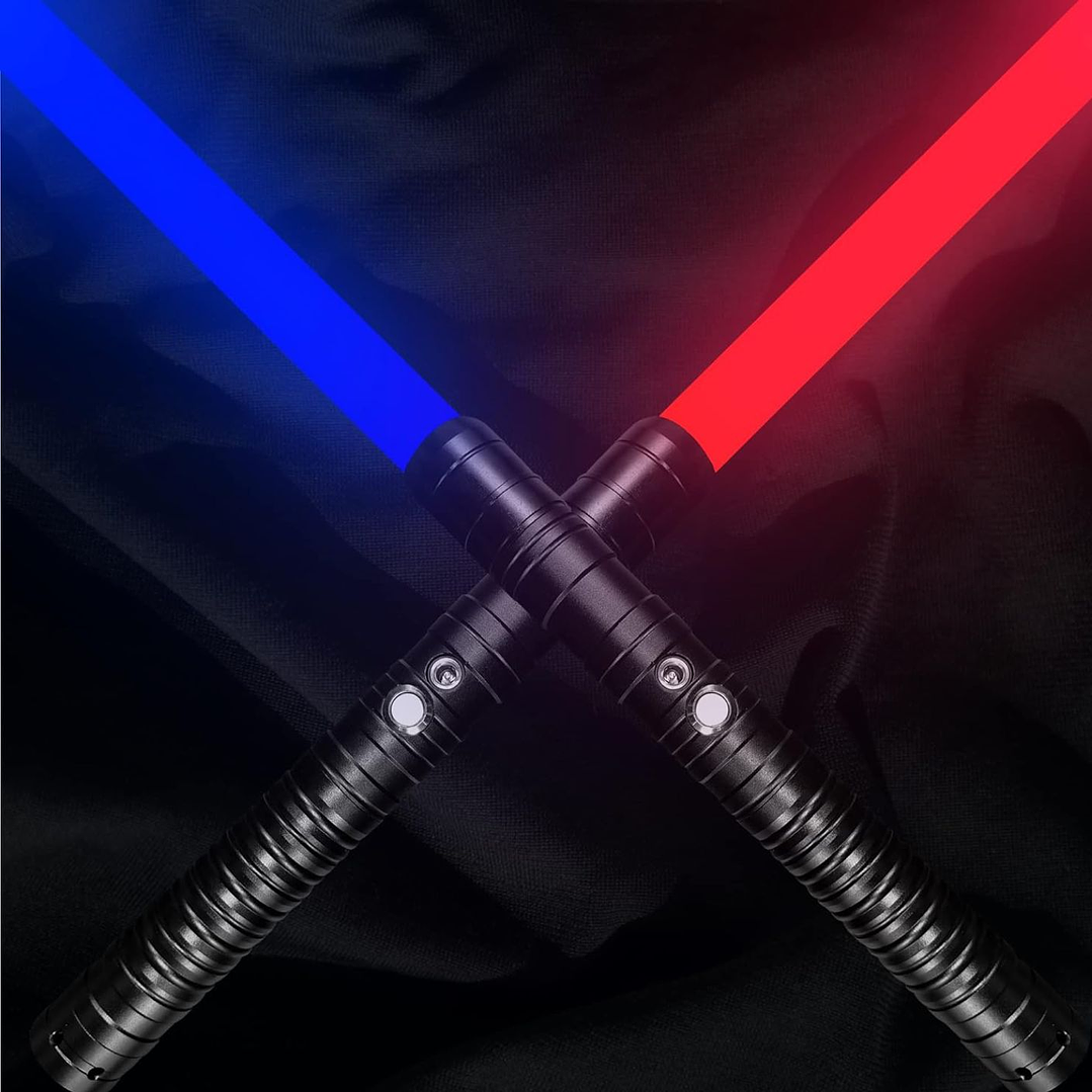 2 sables de luz sonido real RGB, 14 colores Fx  6