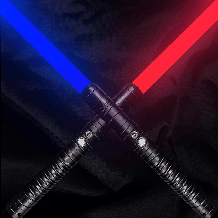 2 sables de luz sonido real RGB, 14 colores Fx  6