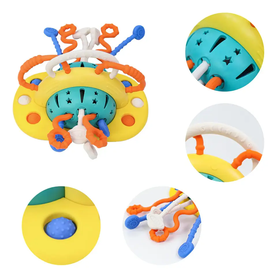 Juguete Con Ventosa interactivo Para Bebés, Silicona 3