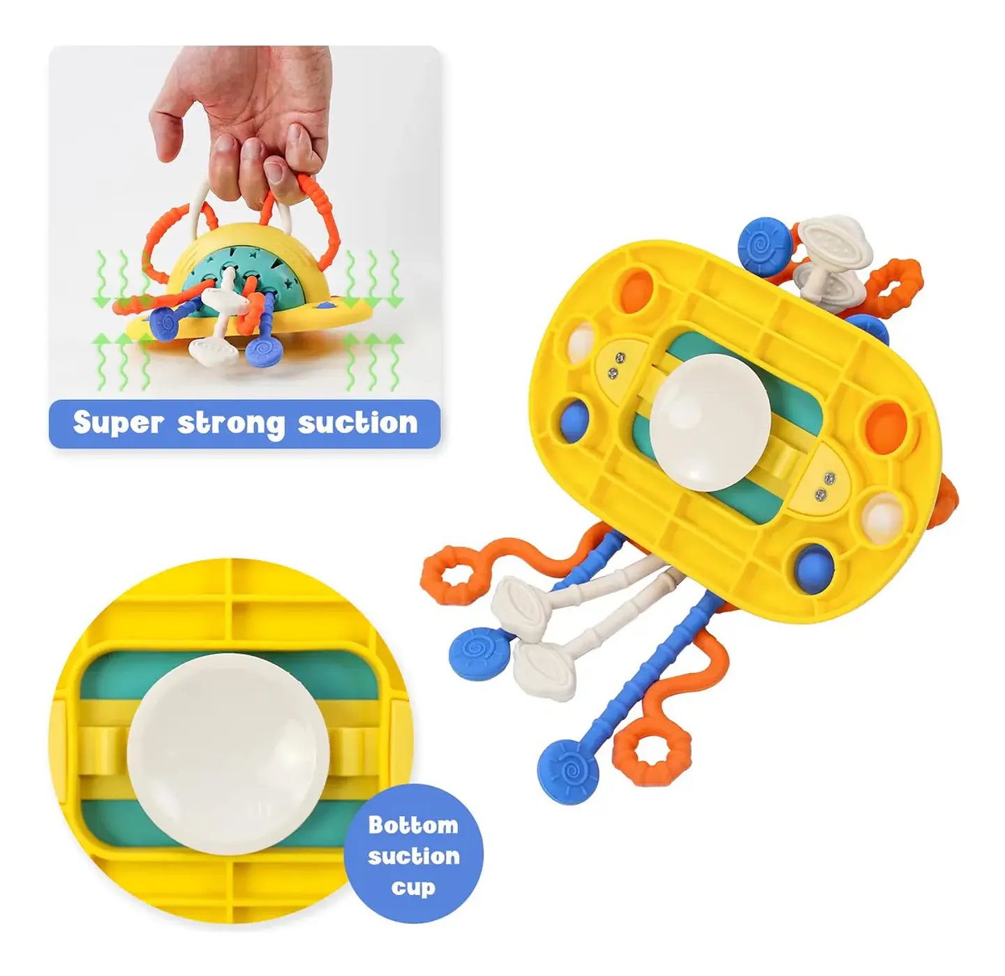 Juguete Con Ventosa interactivo Para Bebés, Silicona 6