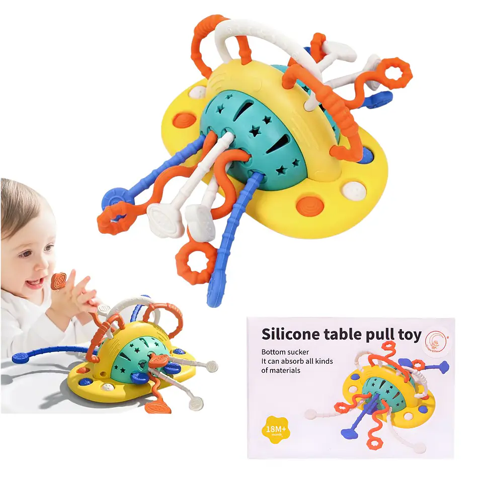 Juguete Con Ventosa interactivo Para Bebés, Silicona 1