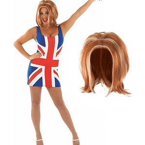 Disfraz De Union Jack De Fun Shack Para Mujer, Estrella Pop