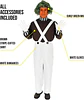 Disfraz Umpa Lumpa de fábrica de chocolate Fun Shack - Miniatura 4