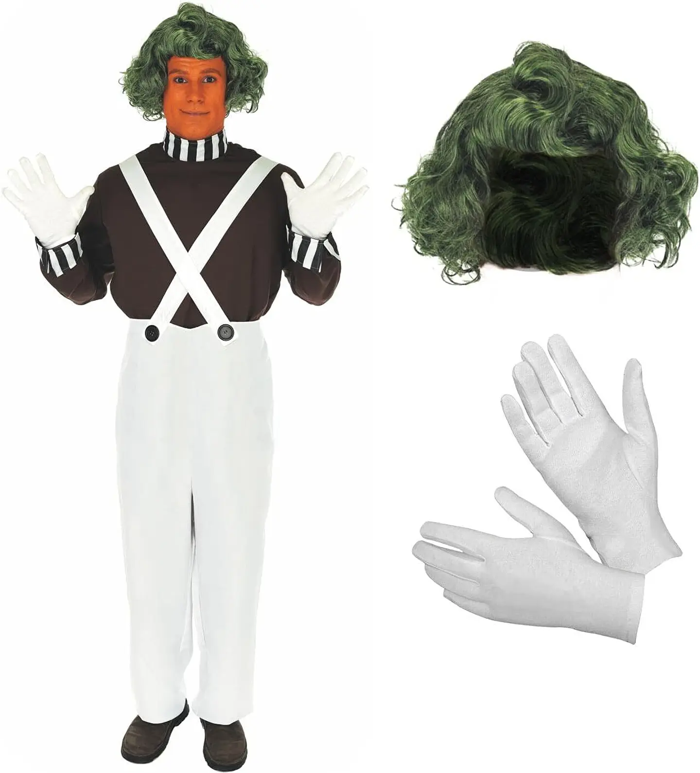 Disfraz Umpa Lumpa de fábrica de chocolate Fun Shack 1