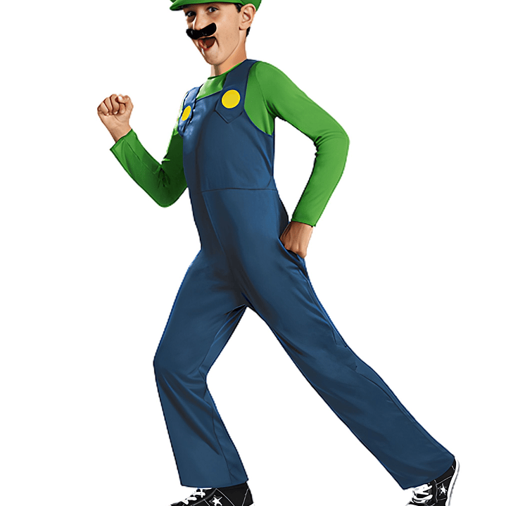 DISFRAZ SUPER MARIO LUIGI DE LUJO - (4-6 años) NINTENDO 2