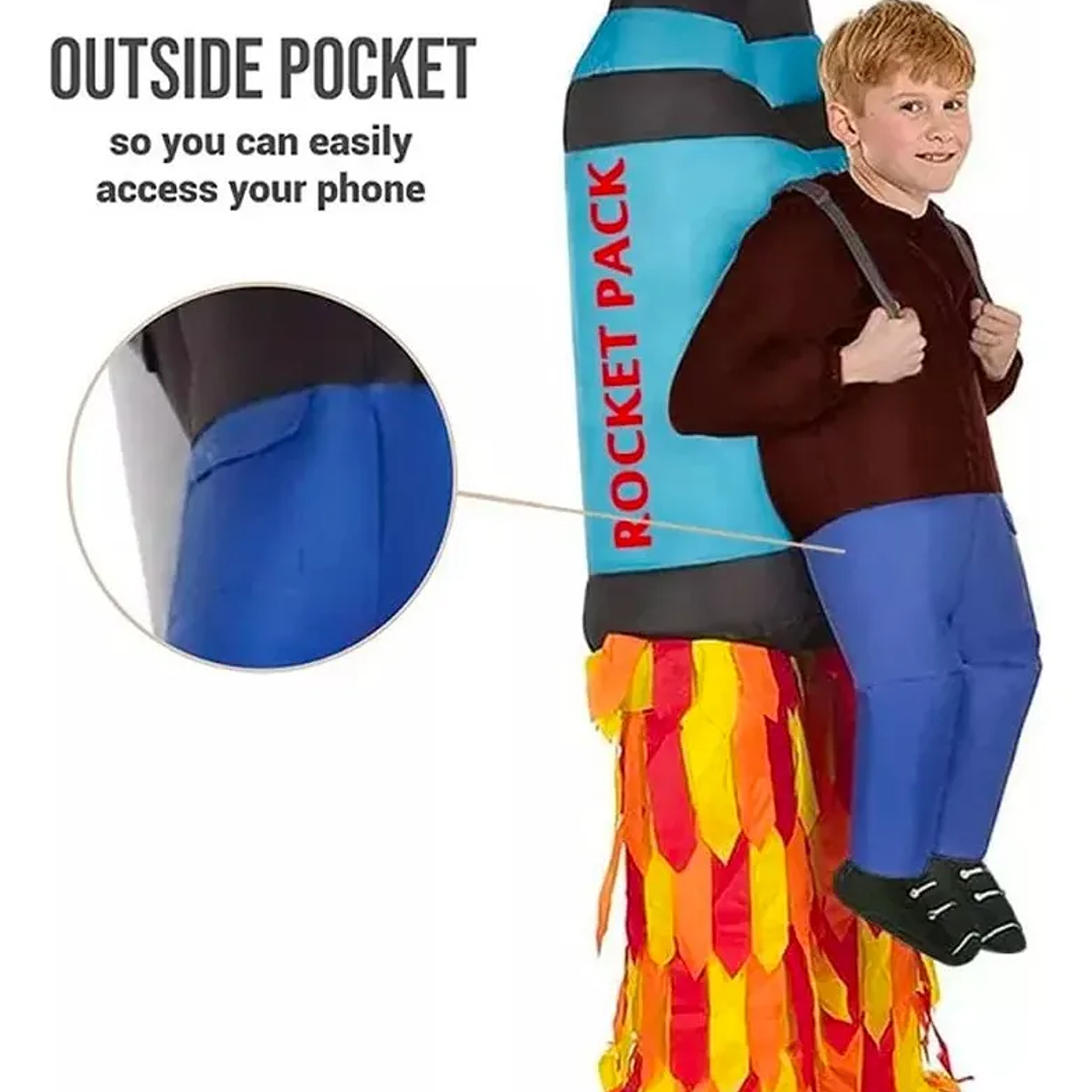 Disfraz Inflable De Halloween 2025 Cohete Cosplay 3